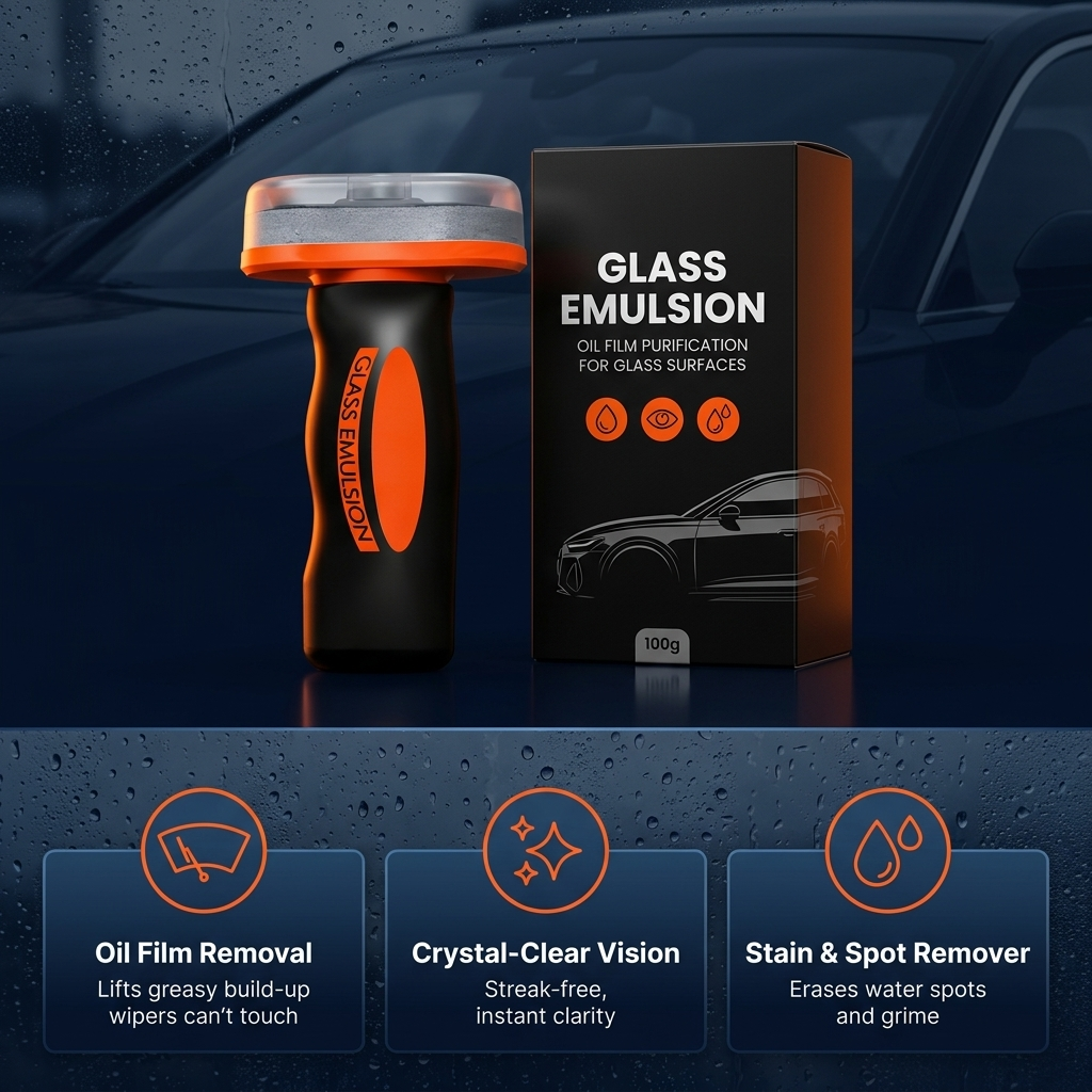 Klarivex™ Car Glass Oil Film Remover - Crystal-Clear Visibility in 60 Seconds
