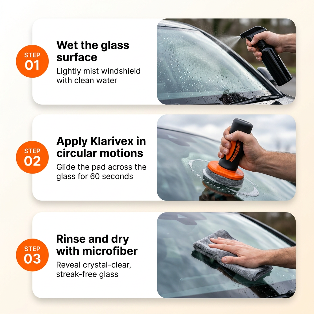 Klarivex™ Car Glass Oil Film Remover - Crystal-Clear Visibility in 60 Seconds